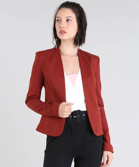 Blazer-Feminino-Com-Ziper-Marrom-Escuro-9419934-Marrom_Escuro_1 Blazer-Feminino-Com-Ziper-Marrom-Escuro-9419934-Marrom_Escuro_1