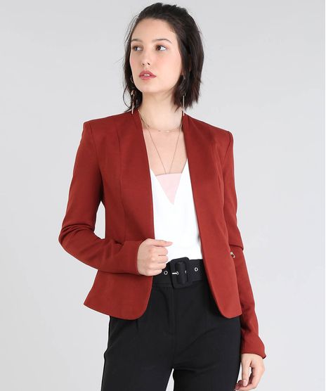 Blazer-Feminino-Com-Ziper-Marrom-Escuro-9419934-Marrom_Escuro_1