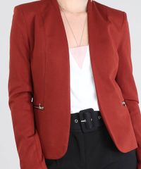 Blazer-Feminino-Com-Ziper-Marrom-Escuro-9419934-Marrom_Escuro_4