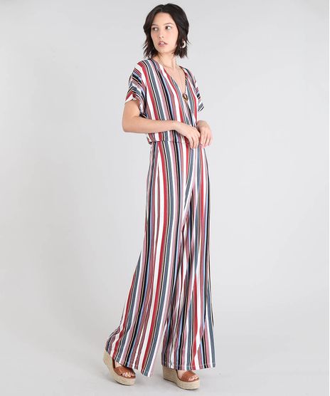 Macacao-Feminino-Amplo-Estampado-Listado-com-Transpasse-Decote-V-Manga-Curta-Off-White-9520728-Off_White_1