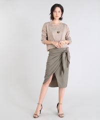 Sueter-Feminino-Em-Trico-Com-Decote-Redondo-Kaki-9426283-Kaki_3