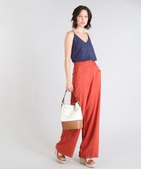 Calca-Feminina-Pantalona-Com-Pesponto-Laranja-9405784-Laranja_3