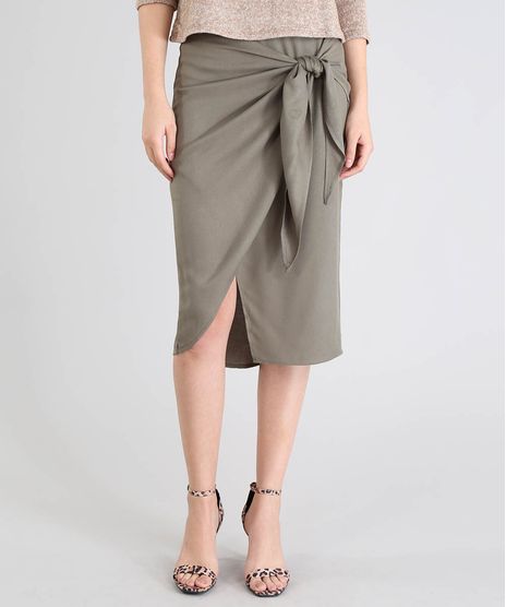 Saia-Feminina-Midi-Pareo--Verde-Militar-9514348-Verde_Militar_1