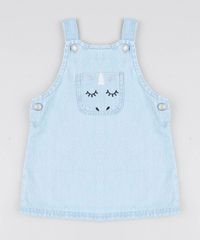 Salopete-Jeans-Infantil-Unicornio-com-Bolso-Azul-Claro-9541814-Azul_Claro_1