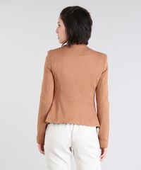 Blazer-Feminino-Com-Ziper-Marrom-Claro-9419934-Marrom_Claro_2