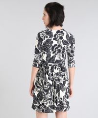 Vestido-Feminino-Estampado-Floral-Transpassado-com-Faixa-para-Amarrar-Manga-3-4-Off-White-9519524-Off_White_2