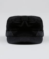 Boina-Feminina-em-Veludo-Cotele-Preta-9526744-Preto_1
