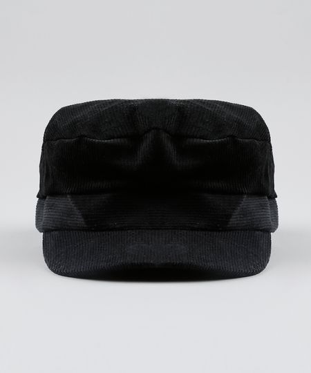Boina-Feminina-em-Veludo-Cotele-Preta-9526744-Preto_1