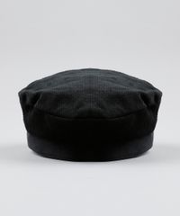 Boina-Feminina-em-Veludo-Cotele-Preta-9526744-Preto_4