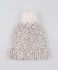 Gorro-Feminino-em-Trico-com-Pompom-Rose-9398756-Rose_2