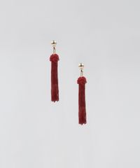 Brinco-Feminino-com-Metal-Tassel--Vinho-9438097-Vinho_1