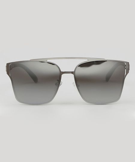 Oculos-de-Sol-Quadrado-Masculino--Prateado-9590170-Prateado_1