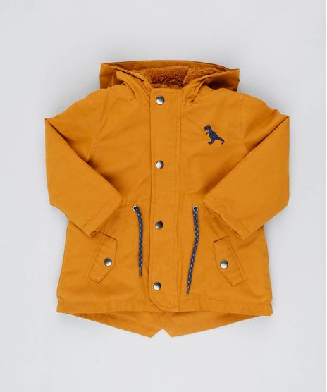 Parka-Infantil-com-Bolsos-e-Capuz-Caramelo-9364397-Caramelo_1