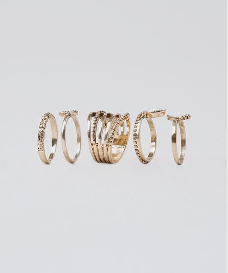 Kit-de-5-Aneis-Feminino-Texturizados-Dourado-9428299-Dourado_1