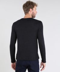 Sueter-Masculino-em-Trico-Slim-Fit-Gola-Redonda-Preto-9383782-Preto_2