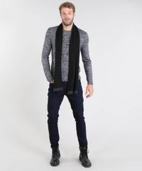 Sueter-Masculino-em-Trico-Slim-Fit-Gola-Redonda-Azul-Marinho-9383782-Azul_Marinho_3