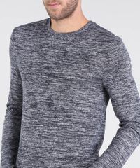 Sueter-Masculino-em-Trico-Slim-Fit-Gola-Redonda-Azul-Marinho-9383782-Azul_Marinho_4