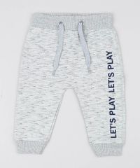 Calca-Infantil-Saruel-em-Moletom-com-Estampa--Let-s-play--Cinza-Mescla-9520861-Cinza_Mescla_1