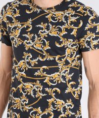 Camiseta-Masculina-Estampada-de-Arabescos-Manga-Curta-Gola-Careca-Preta-9528613-Preto_4