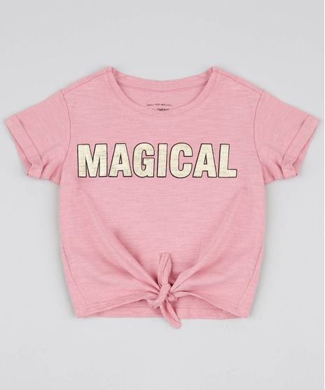 Blusa-Infantil-Com-Inscricao--Magical--e-No-Frontal-Manga-Curta-Rosa-9539929-Rosa_1