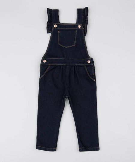 Jardineira-Jeans-Infantil-Com-Bolsos-Azul-Escuro-9541811-Azul_Escuro_1 Jardineira-Jeans-Infantil-Com-Bolsos-Azul-Escuro-9541811-Azul_Escuro_1