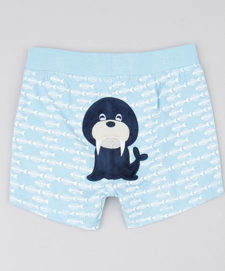 Bermuda-Infantil-Leao-Marinho-Estampada-de-Peixes-Azul-Claro-9442350-Azul_Claro_1