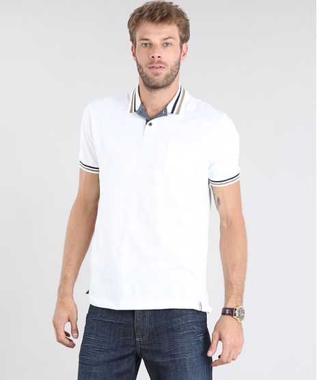 Polo-Masculina-Malha-Favo-Manga-Curta-Branca-9529646-Branco_1