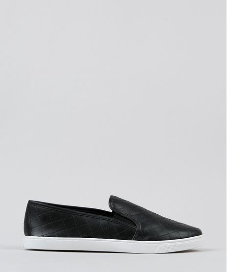 Slip-On-Feminino-Via-Uno-com-Pespontos-Matelasse-Preto-9525407-Preto_1