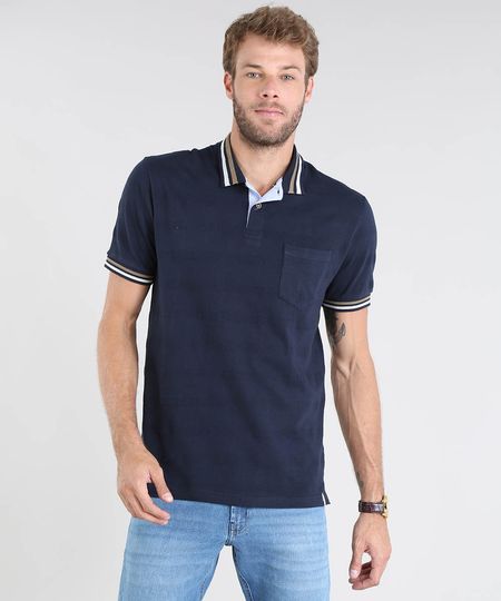 Polo-Masculina-Malha-Favo-Manga-Curta-Azul-Marinho-9529647-Azul_Marinho_1 Polo-Masculina-Malha-Favo-Manga-Curta-Azul-Marinho-9529647-Azul_Marinho_1