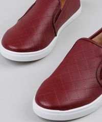 Slip-On-Feminino-Via-Uno-com-Pespontos-Matelasse-Vinho-9525415-Vinho_2