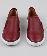 Slip-On-Feminino-Via-Uno-com-Pespontos-Matelasse-Vinho-9525415-Vinho_4
