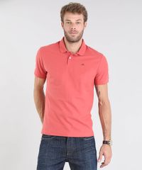 Polo-Masculina-Em-Piquet-Manga-Curta-Laranja-9533383-Laranja_1