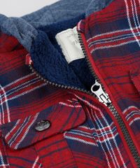 Jaqueta-Infantil-Xadrez-com-Capuz--Vermelho-9363452-Vermelho_3