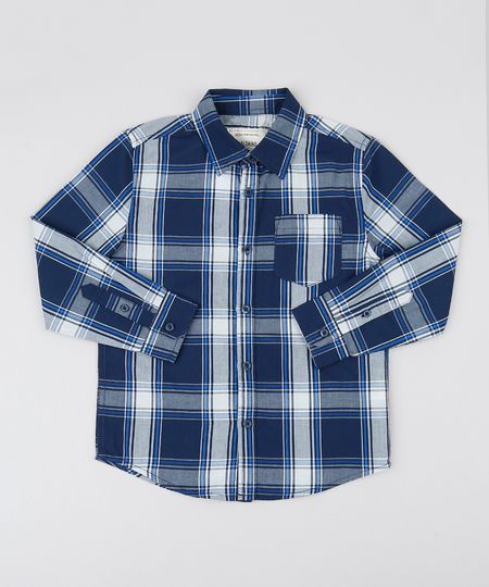 Camisa-Infantil-Estampada-Xadrez-com-Bolso-Manga-Longa-Azul-Marinho-9384219-Azul_Marinho_1 Camisa-Infantil-Estampada-Xadrez-com-Bolso-Manga-Longa-Azul-Marinho-9384219-Azul_Marinho_1