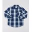 Camisa-Infantil-Estampada-Xadrez-com-Bolso-Manga-Longa-Azul-Marinho-9384219-Azul_Marinho_1