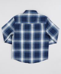 Camisa-Infantil-Estampada-Xadrez-com-Bolso-Manga-Longa-Azul-Marinho-9384219-Azul_Marinho_2