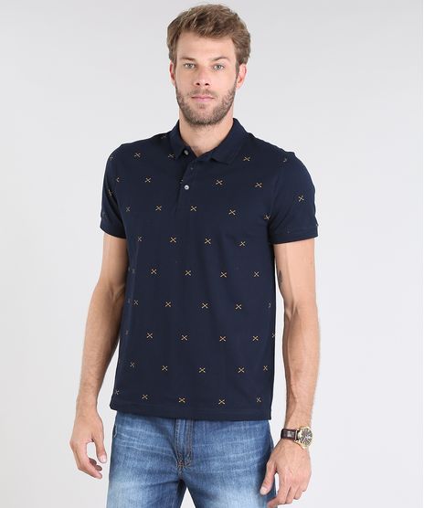 Polo-Masculina-Com-Estampa-de-Flechas-Manga-Curta-Azul-Marinho-9445562-Azul_Marinho_1