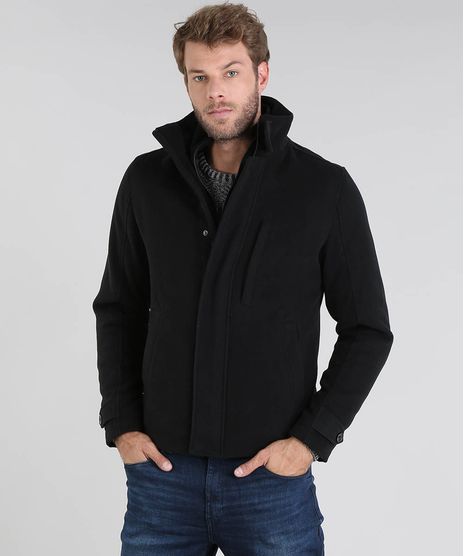Jaqueta-Masculina-com-Sobreposicao-e-Bolsos-Preta-9351326-Preto_1