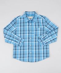 Camisa-Infantil-Estampada-Xadrez-com-Bolso-Manga-Longa-Azul-Claro-9384093-Azul_Claro_1