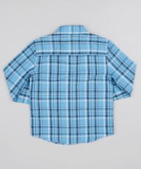 Camisa-Infantil-Estampada-Xadrez-com-Bolso-Manga-Longa-Azul-Claro-9384093-Azul_Claro_2
