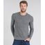 Sueter-Masculino-em-Trico-Slim-Fit-Gola-Redonda-Cinza-Mescla-Escuro-9359030-Cinza_Mescla_Escuro_1