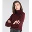 Blusa-Feminina-Em-Trico-Longa-com-Maxigola-Vinho-9536438-Vinho_1