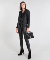 Blusa-Feminina-Estampada-Quadriculado-com-Amarracao-Manga-Curta-Preta-9564300-Preto_3