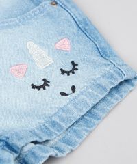 Short-Jeans-Infantil-com-Bordado-Unicornio-Azul-Claro-9551000-Azul_Claro_5