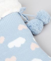 Meia-Feminina-Meia-De-Inverno-Com-Pompom-Azul-9484610-Azul_3