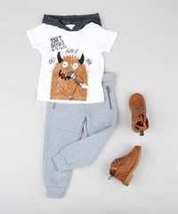 Camiseta-Infantil-de-Monstrinho-com-Estampa-Interativa-e-Capuz-Manga-Curta-Branco-9530785-Branco_3