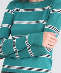 Sueter-Feminino-Basico-em-Trico-Listrado-Decote-Redondo-Verde-Agua-9325938-Verde_Agua_4