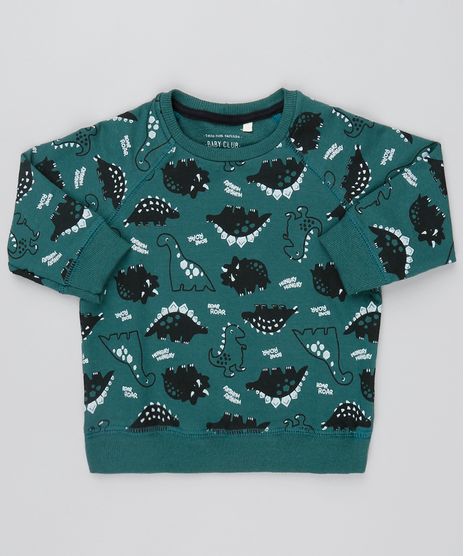 Blusao-Infantil-Estampado-de-Dinossauros-Raglan-em-Moletom--Verde-9528486-Verde_1
