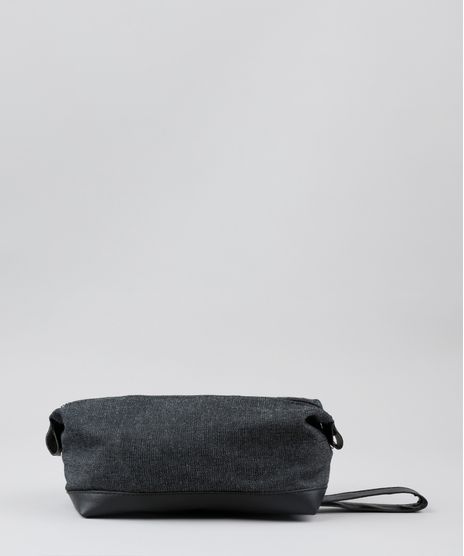 Necessaire-Masculina-em-Jeans-Preta-9540257-Preto_1
