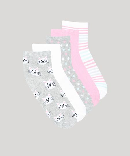 Kit-de-5-Meias-Femininas-Cano-Medio-Multicor-8697006-Multicor_1 Kit-de-5-Meias-Femininas-Cano-Medio-Multicor-8697006-Multicor_1